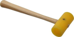 Garland - 1/4 Lb Head Plastic Mallet - 9" OAL, 9-1/4" Long Wood Handle - Eagle Tool & Supply