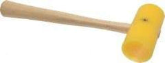 Garland - 3/8 Lb Head Plastic Mallet - 9-3/4" OAL, 10" Long Wood Handle - Eagle Tool & Supply