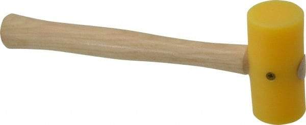 Garland - 1/2 Lb Head Plastic Mallet - 10-1/2" OAL, 12" Long Wood Handle - Eagle Tool & Supply