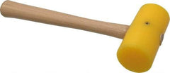 Garland - 7/8 Lb Head Plastic Mallet - 11-1/2" OAL, 12" Long Wood Handle - Eagle Tool & Supply