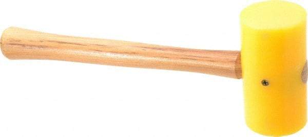 Garland - 1-1/4 Lb Head Plastic Mallet - 14" OAL, 14" Long Wood Handle - Eagle Tool & Supply