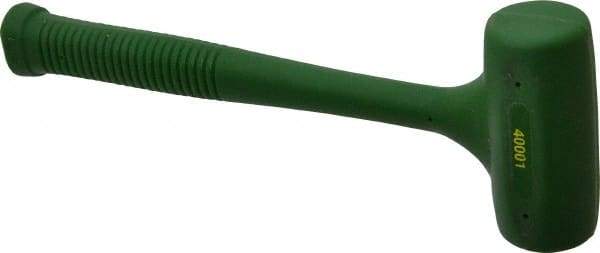 Garland - 16 oz Head 1-1/2" Face Diam Polyurethane Dead Blow Hammer - 10" OAL, Polyurethane Handle - Eagle Tool & Supply