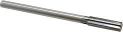 Made in USA - 0.675" Carbide-Tipped 6 Flute Chucking Reamer - Straight Flute, 9/16" Straight Shank, 2-1/4" Flute Length, 9" OAL - Eagle Tool & Supply