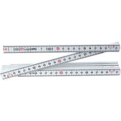 Wiha - Folding Rules Overall Length (Feet): 6.56 Graduation (Inch): 3/32 - Eagle Tool & Supply