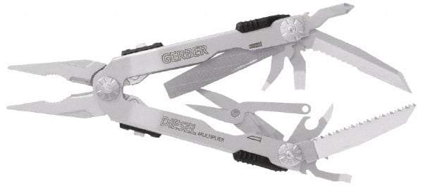 Gerber - 14 Piece, Multi-Tool Set - 6-3/8" OAL, 5" Closed Length - Eagle Tool & Supply