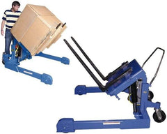 Vestil - 2,000 Lb Load Limit, Straddle Portable Tilting Table - 90° Tilting Angle, 2-5/8' Low Height - Eagle Tool & Supply