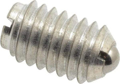 Gibraltar - 3/8-16, 0.187" Ball Diam, 5/8" Body Length, 0.048" Max Ball Reach, Threaded Ball Plunger - Steel Body, Steel Ball, 2.5 Lb Initial End Force, 5 Lb Final End Force - Eagle Tool & Supply