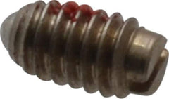Gibraltar - 4-48, 0.062" Ball Diam, 3/16" Body Length, 0.02" Max Ball Reach, Threaded Ball Plunger - Steel Body, Steel Ball, 0.13 Lb Initial End Force, 0.5 Lb Final End Force, Locking Element - Eagle Tool & Supply