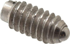 Gibraltar - 5-40, 0.062" Ball Diam, 1/4" Body Length, 0.02" Max Ball Reach, Threaded Ball Plunger - Steel Body, Steel Ball, 0.25 Lb Initial End Force, 0.75 Lb Final End Force - Eagle Tool & Supply