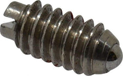 Gibraltar - 5-40, 0.062" Ball Diam, 1/4" Body Length, 0.02" Max Ball Reach, Threaded Ball Plunger - Steel Body, Steel Ball, 0.25 Lb Initial End Force, 0.75 Lb Final End Force, Locking Element - Eagle Tool & Supply