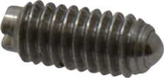 Gibraltar - 6-40, 0.078" Ball Diam, 5/16" Body Length, 0.023" Max Ball Reach, Threaded Ball Plunger - Steel Body, Steel Ball, 0.5 Lb Initial End Force, 1 Lb Final End Force - Eagle Tool & Supply