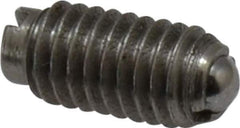 Gibraltar - 8-36, 0.093" Ball Diam, 11/32" Body Length, 0.025" Max Ball Reach, Threaded Ball Plunger - Steel Body, Steel Ball, 0.5 Lb Initial End Force, 1.25 Lb Final End Force - Eagle Tool & Supply