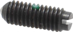 Gibraltar - 10-32, 0.093" Ball Diam, 33/64" Body Length, 0.025" Max Ball Reach, Threaded Ball Plunger - Steel Body, Steel Ball, 1.5 Lb Initial End Force, 3 Lb Final End Force, Locking Element - Eagle Tool & Supply