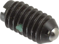 Gibraltar - 5/16-18, 0.156" Ball Diam, 37/64" Body Length, 0.04" Max Ball Reach, Threaded Ball Plunger - Steel Body, Steel Ball, 4 Lb Initial End Force, 9 Lb Final End Force, Locking Element - Eagle Tool & Supply