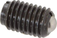 Gibraltar - 5/8-11, 0.375" Ball Diam, 63/64" Body Length, 0.096" Max Ball Reach, Threaded Ball Plunger - Steel Body, Steel Ball, 9 Lb Initial End Force, 18 Lb Final End Force - Eagle Tool & Supply