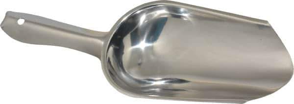 VOLLRATH - 5 oz Silver Stainless Steel Round Bottom Scoop - 5" Wide x 5-1/2" Deep Bowl, 4" Handle Length, 9-1/2" OAL - Eagle Tool & Supply