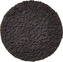 Tru-Maxx - 1" Disc Diam, 40 Grit, Aluminum Oxide Quick Change Disc - Type R Attaching System, Coated, Brown, Coarse Grade, 30,000 RPM - Eagle Tool & Supply