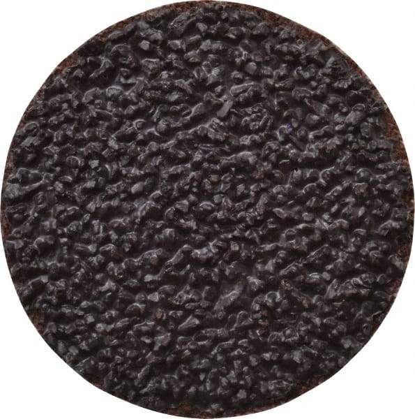 Tru-Maxx - 1-1/2" Disc Diam, 24 Grit, Aluminum Oxide Quick Change Disc - Type R Attaching System, Coated, Brown, Very Coarse Grade, 30,000 RPM - Eagle Tool & Supply