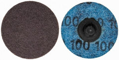 Tru-Maxx - 1-1/2" Disc Diam, 100 Grit, Aluminum Oxide Quick Change Disc - Type R Attaching System, Coated, Brown, Fine Grade, 30,000 RPM - Eagle Tool & Supply
