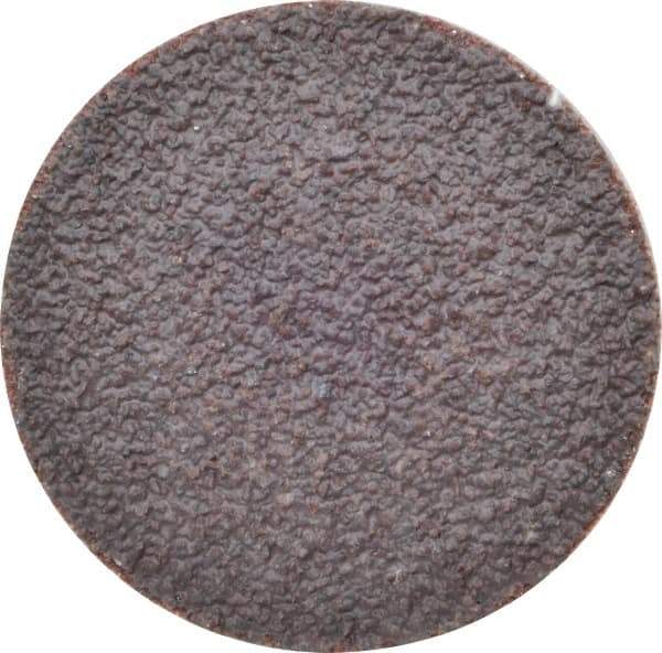 Tru-Maxx - 2" Disc Diam, 36 Grit, Aluminum Oxide Quick Change Disc - Type R Attaching System, Coated, Brown, Very Coarse Grade, 30,000 RPM - Eagle Tool & Supply