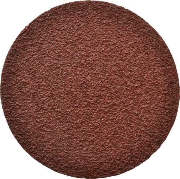 Tru-Maxx - 3" Disc Diam, 40 Grit, Aluminum Oxide Quick Change Disc - Type R Attaching System, Coated, Brown, Coarse Grade, 20,000 RPM - Eagle Tool & Supply