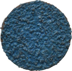 Tru-Maxx - 1" Disc Diam, 36 Grit, Zirconia Alumina Quick Change Disc - Type R Attaching System, Coated, Blue, Very Coarse Grade, 20,000 RPM - Eagle Tool & Supply