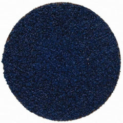 Tru-Maxx - 1-1/2" Disc Diam, 50 Grit, Zirconia Alumina Quick Change Disc - Type R Attaching System, Coated, Blue, Coarse Grade, 20,000 RPM - Eagle Tool & Supply