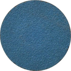Tru-Maxx - 1-1/2" Disc Diam, 80 Grit, Zirconia Alumina Quick Change Disc - Type R Attaching System, Coated, Blue, Medium Grade, 20,000 RPM - Eagle Tool & Supply