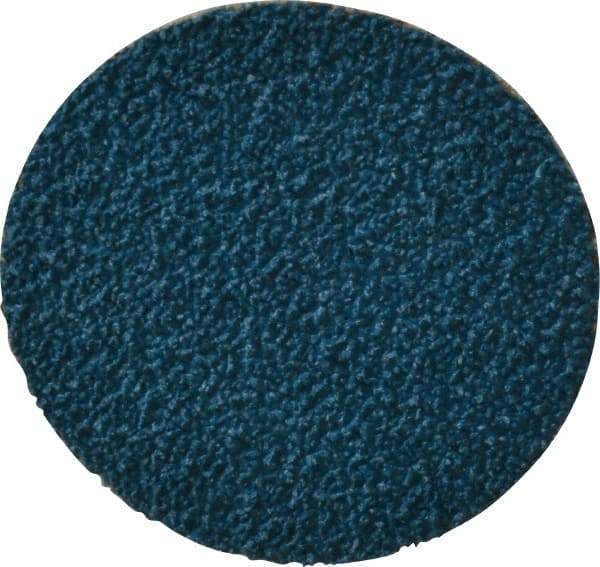 Tru-Maxx - 2" Disc Diam, 40 Grit, Zirconia Alumina Quick Change Disc - Type R Attaching System, Coated, Blue, Coarse Grade, 20,000 RPM - Eagle Tool & Supply