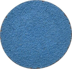 Tru-Maxx - 2" Disc Diam, 50 Grit, Zirconia Alumina Quick Change Disc - Type R Attaching System, Coated, Blue, Coarse Grade, 20,000 RPM - Eagle Tool & Supply
