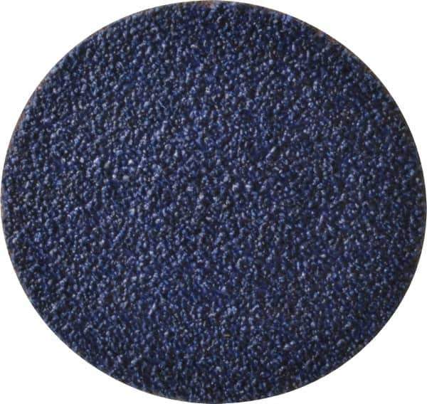 Tru-Maxx - 3" Disc Diam, 36 Grit, Zirconia Alumina Quick Change Disc - Type R Attaching System, Coated, Blue, Very Coarse Grade, 20,000 RPM - Eagle Tool & Supply