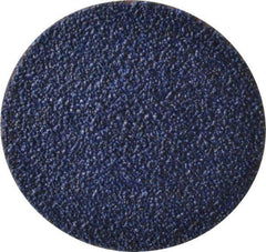 Tru-Maxx - 3" Disc Diam, 36 Grit, Zirconia Alumina Quick Change Disc - Type R Attaching System, Coated, Blue, Very Coarse Grade, 20,000 RPM - Eagle Tool & Supply