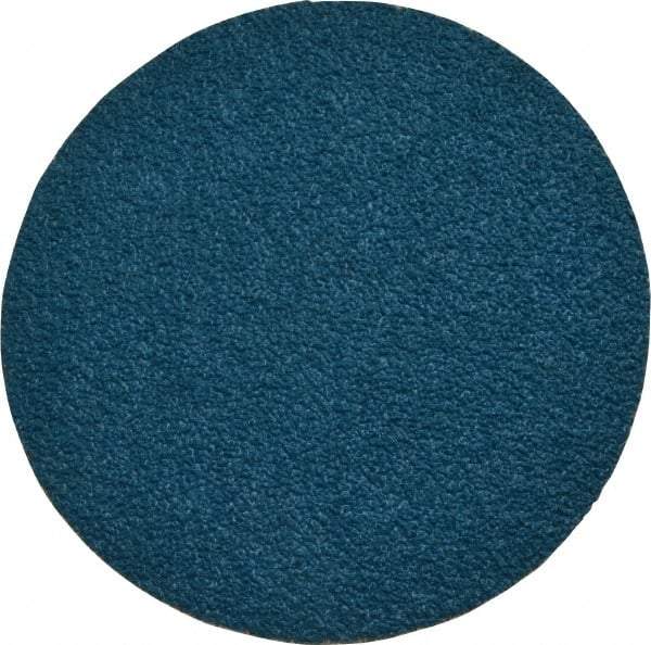 Tru-Maxx - 3" Disc Diam, 50 Grit, Zirconia Alumina Quick Change Disc - Type R Attaching System, Coated, Blue, Coarse Grade, 20,000 RPM - Eagle Tool & Supply