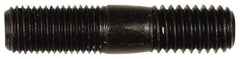 Dorman - 7/16-20 Long Thread, 7/16-14 Short Thread, 2" OAL Unequal Double Threaded Stud - Steel, Black Oxide Finish, 7/8" Long Thread Length, 3/4" Short Thread Length - Eagle Tool & Supply