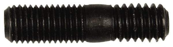 Dorman - 5/16-24 Long Thread, 5/16-18 Short Thread, 1-1/4" OAL Unequal Double Threaded Stud - Steel, Black Oxide Finish, 5/8" Long Thread Length, 7/16" Short Thread Length - Eagle Tool & Supply