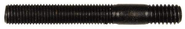 Dorman - 5/16-24 Long Thread, 5/16-18 Short Thread, 2-1/2" OAL Unequal Double Threaded Stud - Steel, Black Oxide Finish, 1-1/2" Long Thread Length, 1/2" Short Thread Length - Eagle Tool & Supply