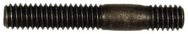 Dorman - 5/16-18 2" OAL Unequal Double Threaded Stud - Steel, Black Oxide Finish, 1" Long Thread Length, 7/16" Short Thread Length - Eagle Tool & Supply