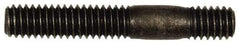 Dorman - 5/16-18 2" OAL Unequal Double Threaded Stud - Steel, Black Oxide Finish, 1" Long Thread Length, 7/16" Short Thread Length - Eagle Tool & Supply