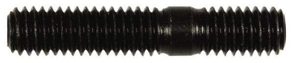 Dorman - 3/8-16 2" OAL Unequal Double Threaded Stud - Steel, Black Oxide Finish, 1-1/8" Long Thread Length, 5/8" Short Thread Length - Eagle Tool & Supply