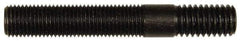 Dorman - 7/16-20 Long Thread, 7/16-14 Short Thread, 3" OAL Unequal Double Threaded Stud - Steel, Black Oxide Finish, 1-13/16" Long Thread Length, 3/4" Short Thread Length - Eagle Tool & Supply