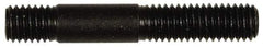 Dorman - 3/8-16 2-7/32" OAL Unequal Double Threaded Stud - Steel, Black Oxide Finish, 1-1/2" Long Thread Length, 7/16" Short Thread Length - Eagle Tool & Supply