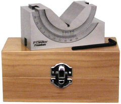 Fowler - 1-3/4" Max Capacity, 90° Angle, Steel V-Block - 3-3/4" Long x 1-3/4" Wide x 2" High, Sold as Individual - Eagle Tool & Supply