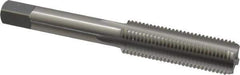 OSG - 7/16-20 UNF 4 Flute Bright Finish High Speed Steel Straight Flute Standard Hand Tap - Bottoming, Right Hand Thread, 3-5/32" OAL, 1-7/16" Thread Length, H3 Limit, Oversize - Eagle Tool & Supply