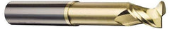 Accupro - 1", 2 Flute, Single End, Solid Carbide, 0.045" Corner Radius End Mill - 4" OAL, 45° Helix, Right Hand Flute, 1-1/4" LOC, Right Hand Cut, 1-5/8" Extended Reach - Eagle Tool & Supply