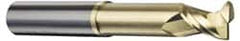 Corner Radius End Mill: 5/8″ Dia, 3/4″ LOC, 0.06″ Radius, 2 Flutes, Solid Carbide 5″ OAL, 5/8″ Shank Dia, 45 ° Helix, ZrN Coated, Corner Radius End, Centercutting