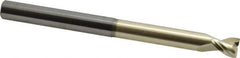 Accupro - 1/2", 2 Flute, Single End, Solid Carbide, 0.02" Corner Radius End Mill - 6" OAL, 45° Helix, Right Hand Flute, 5/8" LOC, Right Hand Cut, 3-1/8" Extended Reach - Eagle Tool & Supply