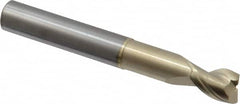 Accupro - 3/8" Diam 2 Flute Solid Carbide 0.015" Corner Radius End Mill - Eagle Tool & Supply