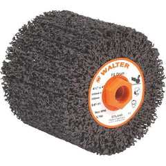 WALTER Surface Technologies - 4-1/2" Diam, Aluminum Oxide Unmounted Flap Wheels - 5/8" Hole, 4" Wide, Nonwoven, Coarse Grade, 3,800 Max RPM - Eagle Tool & Supply