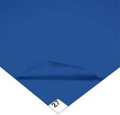 Wearwell - 3' Long x 2' Wide x 1/8" Thick, Dry Environment, Smooth Pattern Clean Room Matting - Tacky Sheets, Blue, 30 Layers per Mat, Series 095 - Eagle Tool & Supply