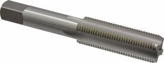 OSG - 5/8-18 UNF 2B 4 Flute Bright Finish High Speed Steel Straight Flute Standard Hand Tap - Bottoming, Right Hand Thread, 3-13/16" OAL, 1-13/16" Thread Length, H5 Limit, Oversize - Eagle Tool & Supply